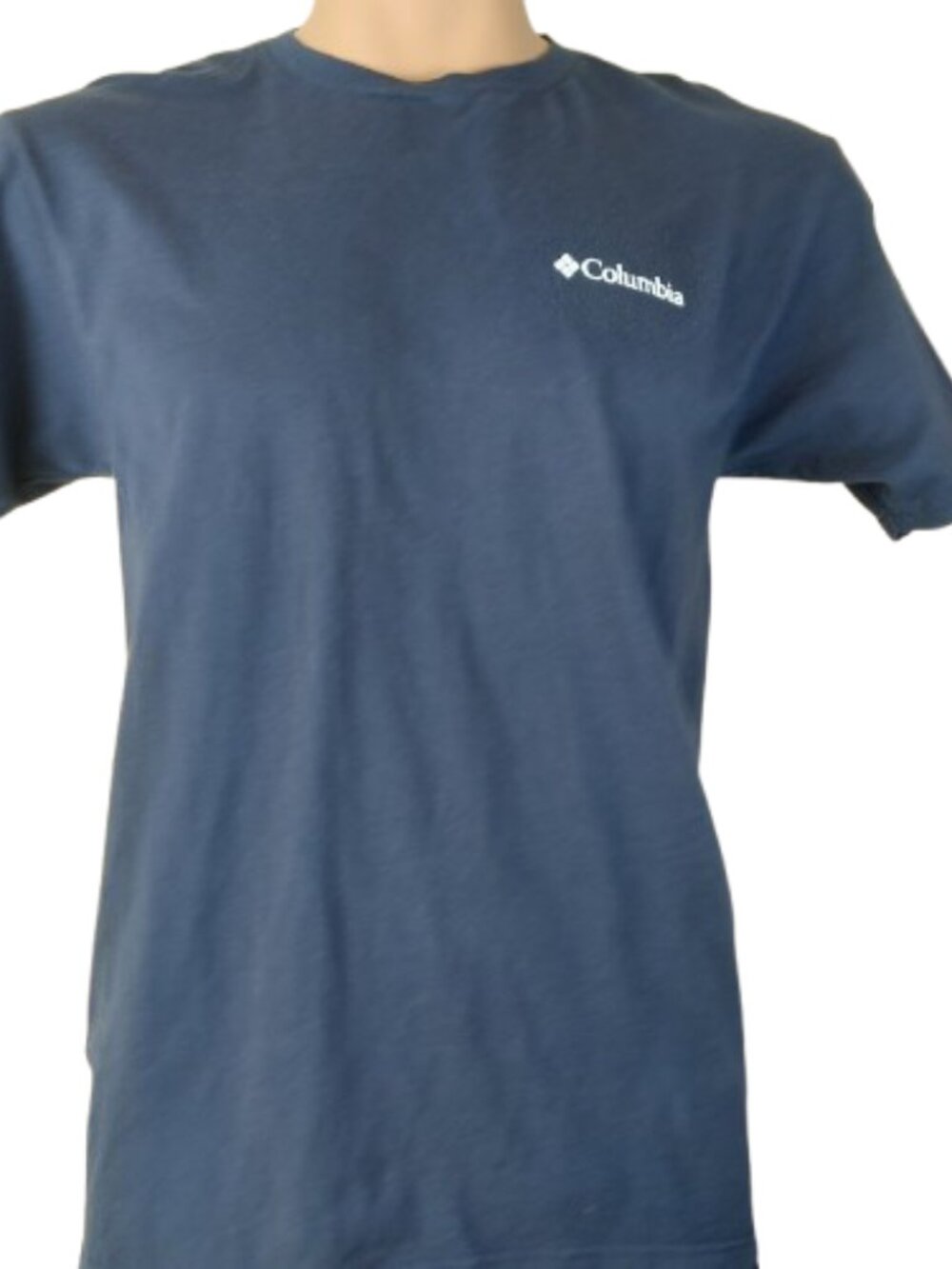 Columbia Sportswear Company Men's Navy Blue Short-Sleeve Graphic T-Shirt Size L